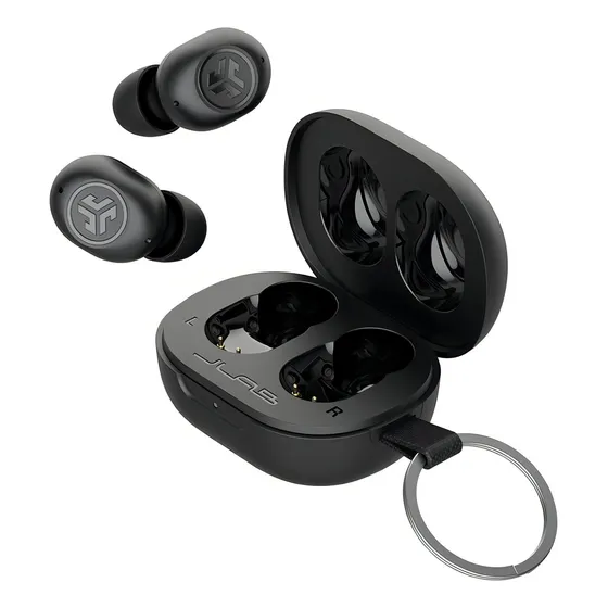 Audífonos Jlab Air Mini True Wireless Color Negro - Excelente (Reacondicionado)