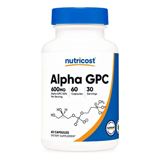 Suplemento Nutricost Alpha Gpc 300 Mg 60 Cápsulas Glu Sin Og