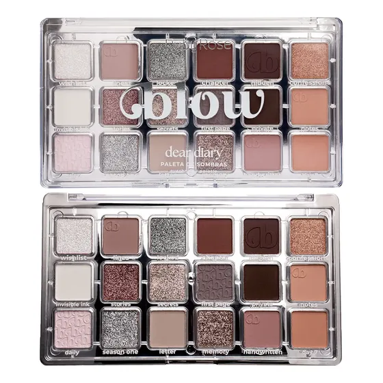Paleta De Sombras Ruby Rose Blow Dear Diary Hbe2207 (TONS FRIOS)