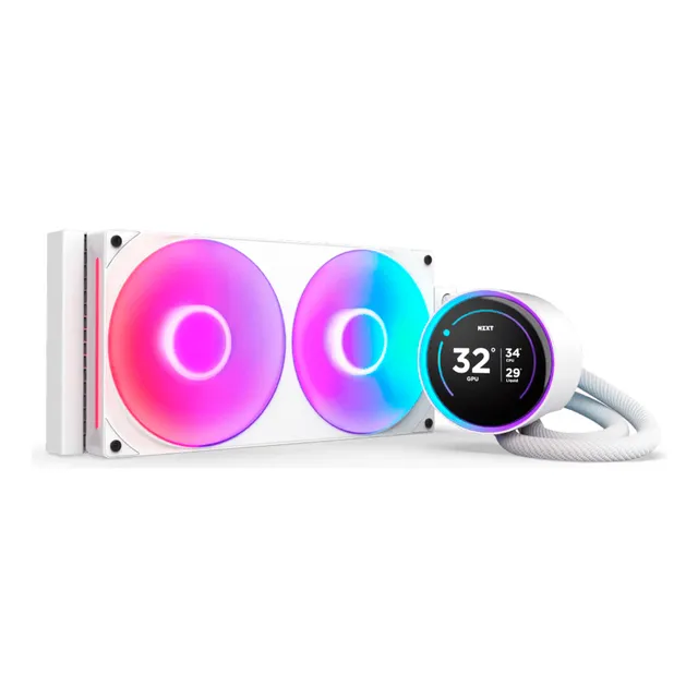 Enfriamiento Liquido Nzxt Kraken Elite 280 Rgb Blanco LED RGB + Blanco