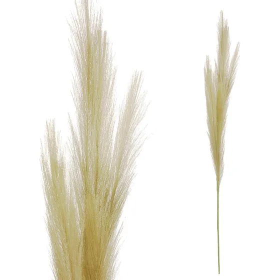 Plumero De Pampa Grass Planta Artificial Jardin M1 - Sheshu Color Natural