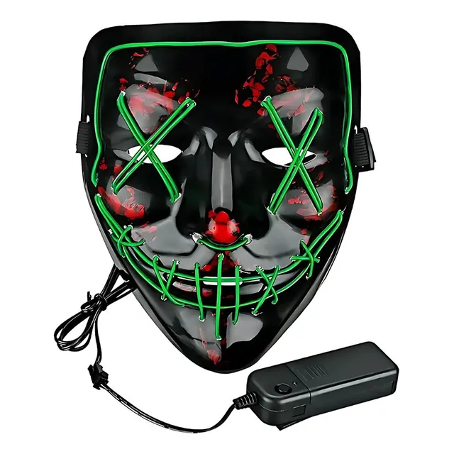 Máscara La Purga Led Halloween Fiesta Carnaval Multicolor