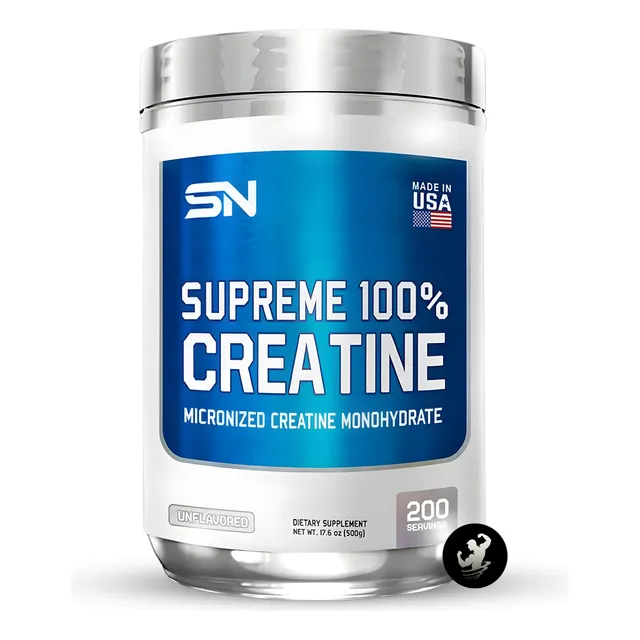 Creatina Monohidratada Supreme Nutrition 500 Gr, Micronizada Sabor Sin Sabor