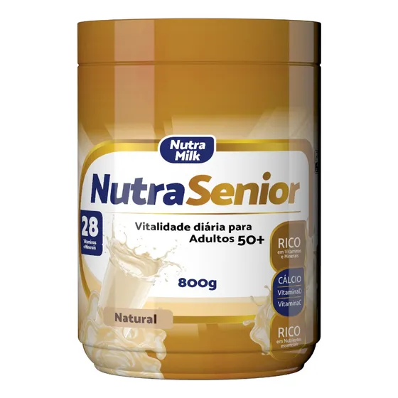 Nutrasenior50+ 800g Complem Alimentar 28vitaminas E Minerais Sabor Natural