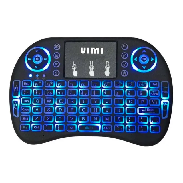Mini Teclado Inalambrico Touchpad Iluminado Smart Tv Box Ñ 