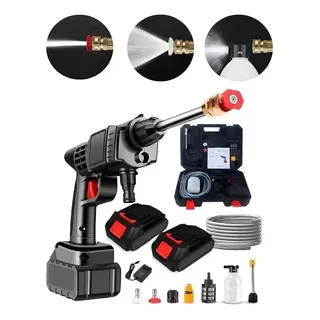 Lavadora Jato Portátil 48V 2 Baterias Mangueira Carregador