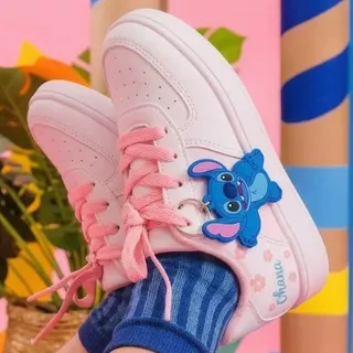 Looked Tênis Feminino Infantil Lilo E Stitch Com Chaveiro Junto
