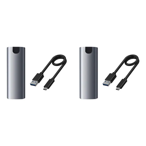 2x M2 Ssd Case Ngff To Usb 3.1 Gen 2 Compartimento Ssd De 5