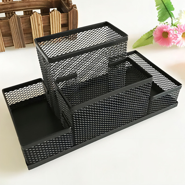 Organizador De Mesa Porta Canetas Lápis 4 Divisões Vertical Organizador De Mesa Porta Canetas Lápis 4 Divisões Vertical