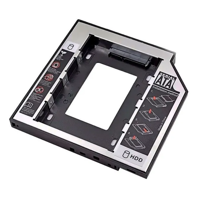 Caddy Disk Adaptador Notebook 2do Disco Sata Hdd Ssd 9,5mm