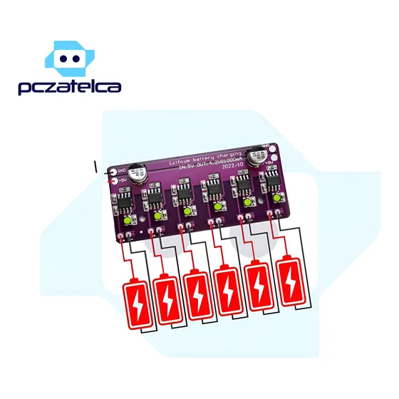 Modulo Cargador Batería De Litio Tp4056 6 Salidas 18650  