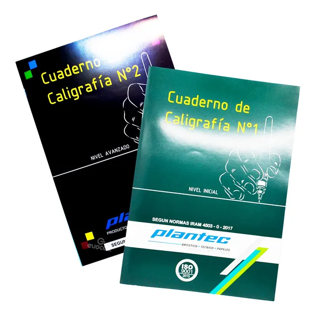 Cuaderno De Caligrafia Tecnica Nivel Nº1  Y Nº2 Plantec 