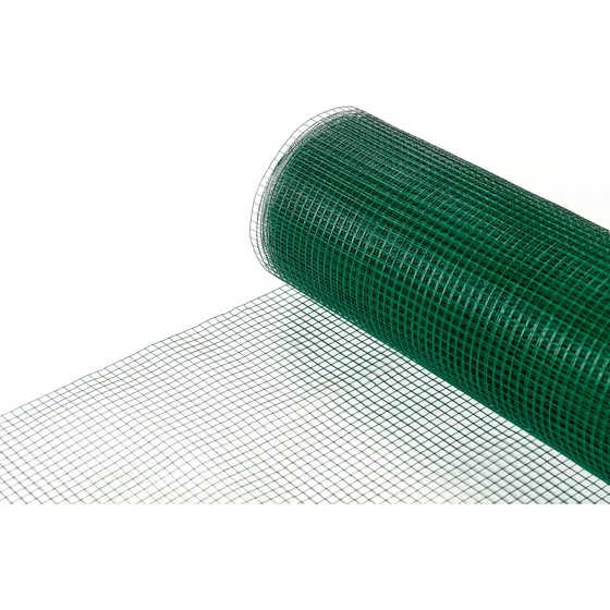 Malla Jardín Soldada Plastificada Verde 60cms X 10 Mts Largo