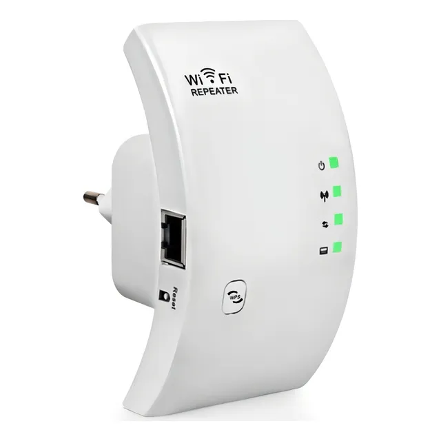 Amplificador de señal repetidor inalámbrico Wifi, potente amplificador, color blanco