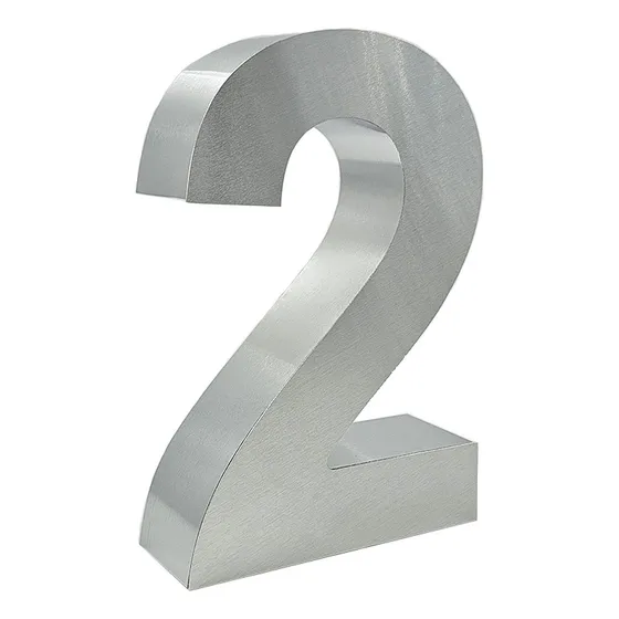 3d Números 3d Residenciales Casa 20cm Altura- Inoxidables 