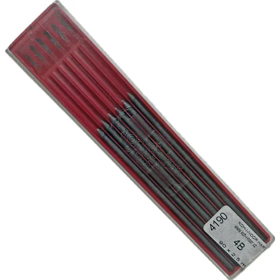 Mina Grafite 2.5mm Koh-i-noor 4190 4b Made In Czech Republic