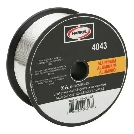Rollo De Alambre De Aluminio Harris 4043 0.9mm 1lb