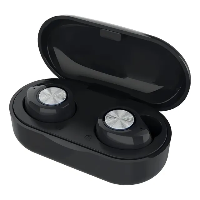 Auriculares In-ear Inalámbricos Etheos Abt-n Negro Con Luz Led