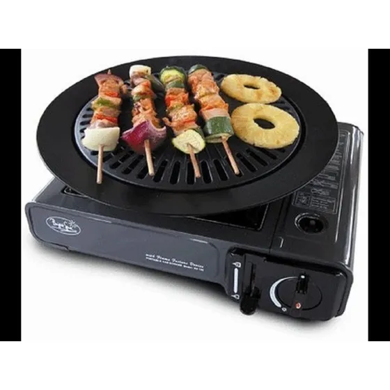 Plancha Grill Antiadherente Para Cocinas A Gas Y Portatiles