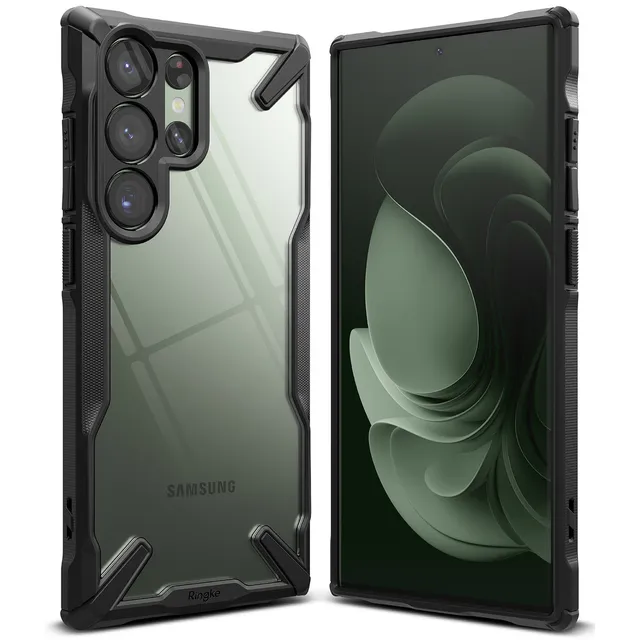 Funda Case Estuche Ringke Fusion X para Samsung Galaxy S23 Ultra Antichoque Delgado Antideslizante Soporte de Correas TPU Flexible