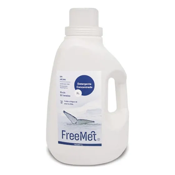Freemet Detergente Liquido Concentrado Sin Aroma 3 L