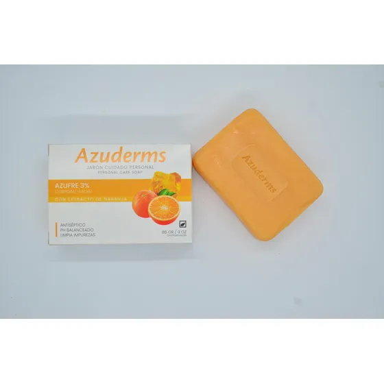 Jabón De Azufre Y Extracto De Naranja Azuderms
