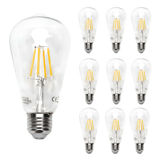 Lampara Foco Vintage Led Ahorrador St64 E27 6w 10pcs Lampara Foco Vintage Led Ahorrador St64 E27 6w 10pcs