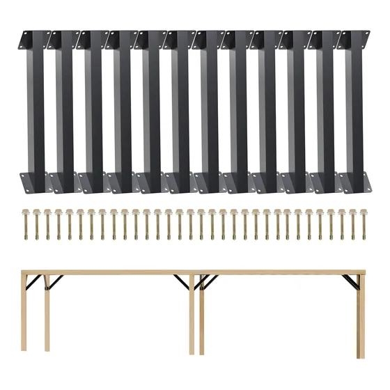 12 Soportes De Soporte De Ángulo De 45 Grados, Kit De Pérgol