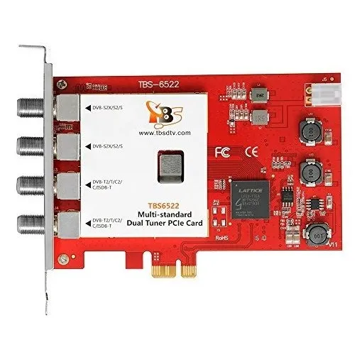 Tarjeta Pcie De Doble Sintonizador Tbs6522 Dvb-s2x S2 S T2 T