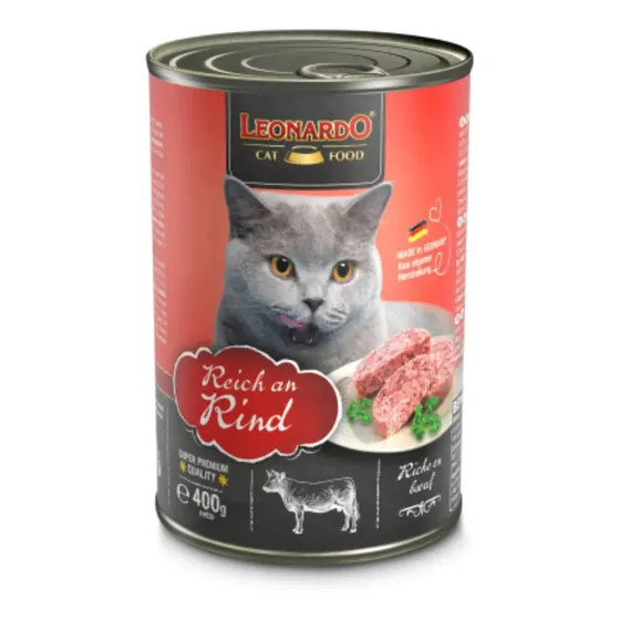 Alimento Leonardo Quality Selection para gato adulto sabor carne de 400 g | Cuotas sin interés