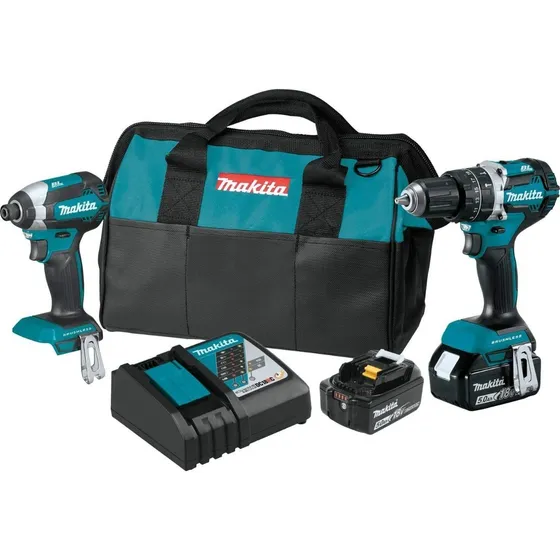 Taladro Percutor + Llave De Impacto Makita Xt269t 18v Lxt