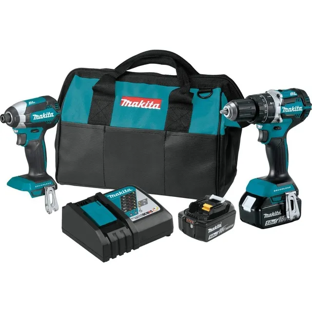 Taladro Percutor + Llave De Impacto Makita Xt269t 18v Lxt
