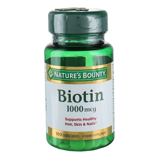 Suplemento De Biotina Nature's Bounty, Tabletas De 1000 Mcg,