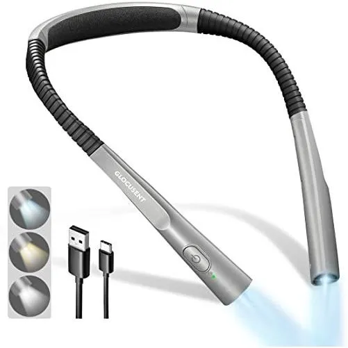 Glocusent Led Neck Reading Light, Book Light For N9wqh