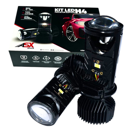 Kit Ultra Led Asx Projetor Elíptico 6000k 50w 7500 Lúmens Kit Ultra Led Asx Projetor Elíptico 6000k 50w 7500 Lúmens