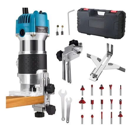 Kit Tupia Manual Laminadora 30000r/m,800w + 15peças Cortador