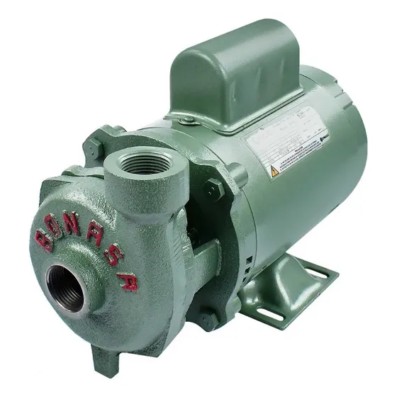 Bomba De Agua Eléctrica Monofásica Bonasa Bon 50 1/2hp Color Verde Fase Eléctrica Monofásico