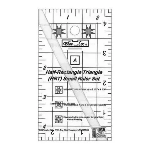 Bloc Loc Half Rectangulo Triangulo Mini 2-1 Regla