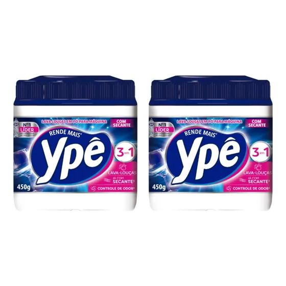 Detergente Para Lava Louça Ype Dois Potes 450 G Atacado