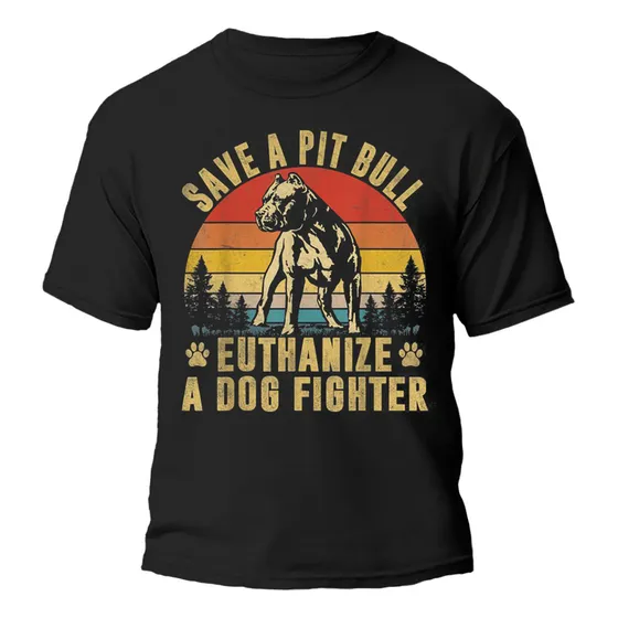 Remera Perro Diseño Pitbull 100% Algodón