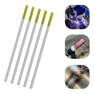 5 X Eletrodo Tungstenio Tig Dourado 2.4mm Lantanio Promoção 5 X Eletrodo Tungstenio Tig Dourado 2.4mm Lantanio Promoção