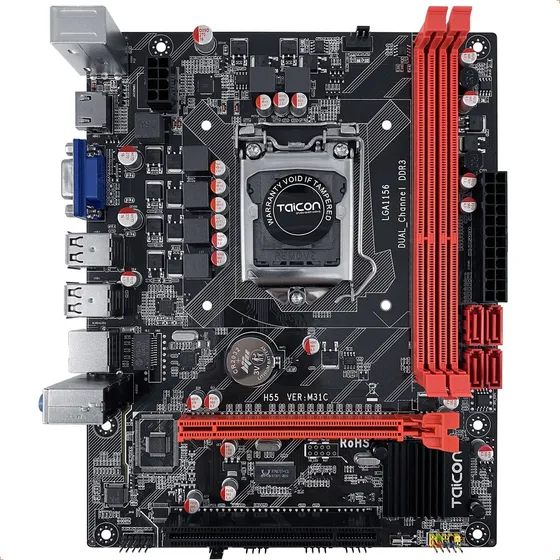 Placa Mãe Lga 1156 H55 Ddr3 Hdmi Nova 
