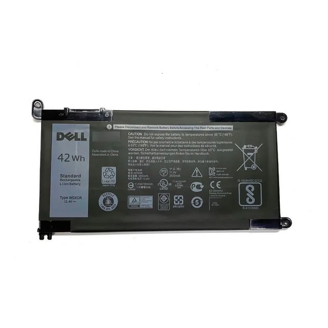Batería Dell WDx0r Inspiron Vostro y Latitude 5480 5481 5538 5565 5567 5568 5570 5578 Color de batería Negro 42 mAh Duración 3 hs