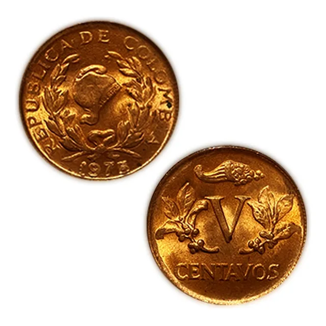 5 Centavos 1975 Unc 