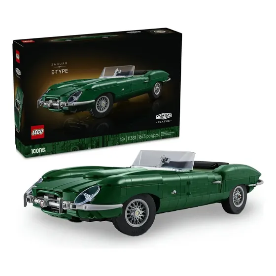 LEGO Icons Jaguar E-Type 11381 - Carro Esportivo Clássico