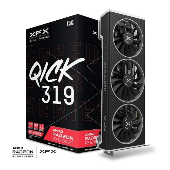 Placa De Video Amd Xfx  Swift309 Radeon Rx 6700 Series Rx 67