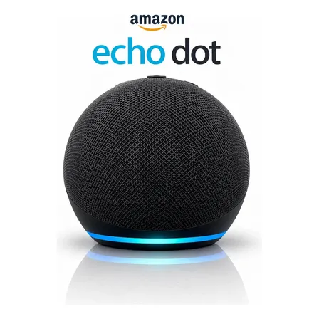 Amazon Echo Dot, Echo Dot 5, Echo Dot 5a Geração, Alexa, Amazon Alexa, Assistente Virtual, Smart Speaker, Caixa de Som Inteligente, Wi-Fi, Bluetooth, Bivolt, 127/220V, Casa Inteligente, Controle voz