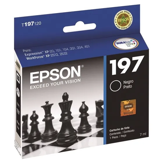 Cartucho Epson Xp211 Xp201 Xp401 Xp411 197 Bk Orig Backup