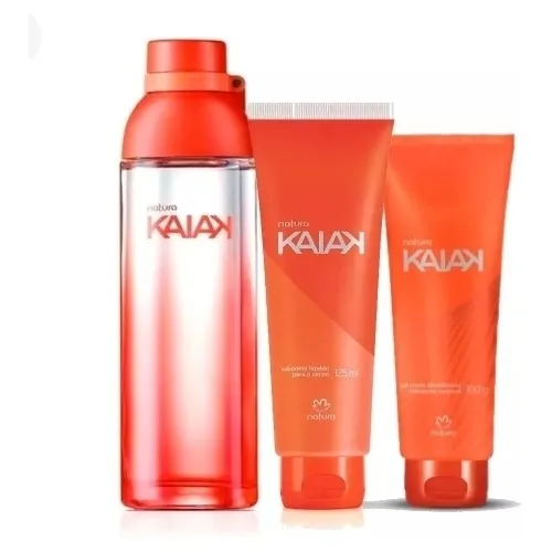 Set Perfume, Jabon Y Crema Kaiak Natura.
