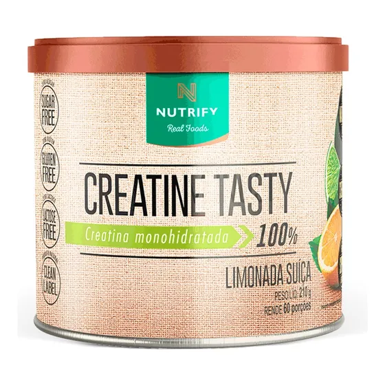 Nutrify Creatine Tasty Limonada Suíça 210g Alta Pureza